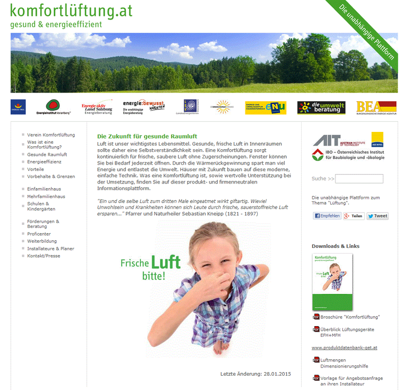 komfortlüftung.at - gesund & energieeffizient wohnen